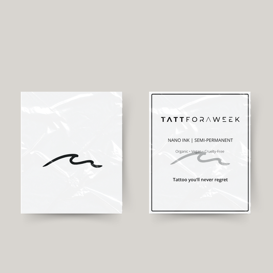 Tatuaje temporal ola