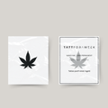 Tatuaje temporal de planta de marihuana