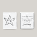 Tatuaje temporal estrella de mar