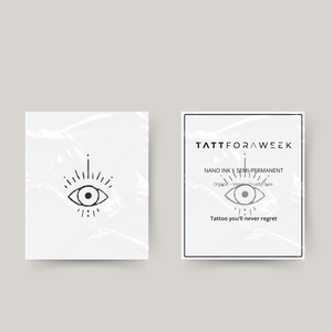 Ojos de tatuaje temporal