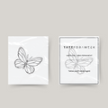 Tatuaje temporal mariposa voladora