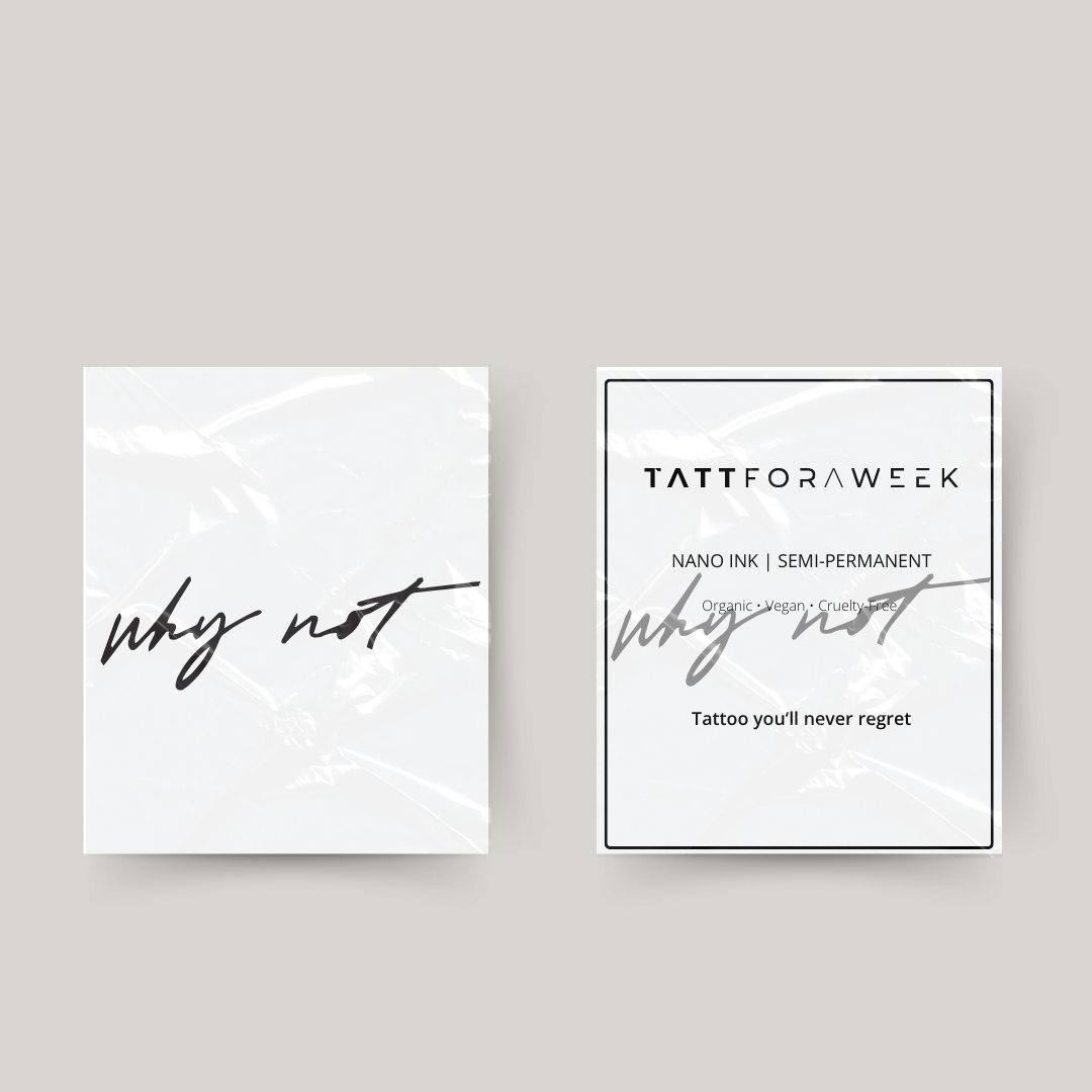 Tijdelijke tattoo why not