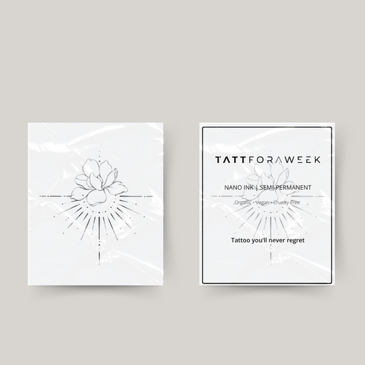 Tijdelijke tattoo zonnestralen en bloem